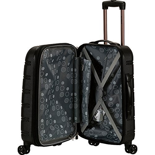 Rockland Melbourne Lightweight Expandable Hardside Spinner Wheel Luggage in Pink - Image 2