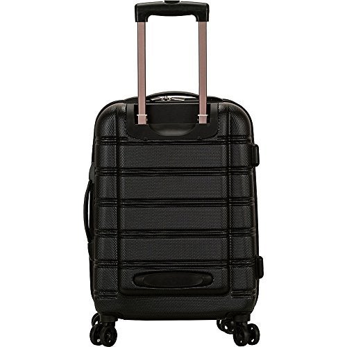 Rockland Melbourne Lightweight Expandable Hardside Spinner Wheel Luggage in Pink - Image 3