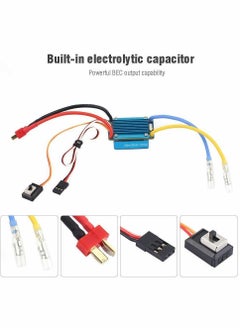 Y&D RC Car 160A Brushed ESC Electric Speed Controller, 3S Waterproof 5V 1A BEC for 1/12 Replacement Accessories Truck, Buggy, Short Course Rock Crawler and Tank  - Image 4