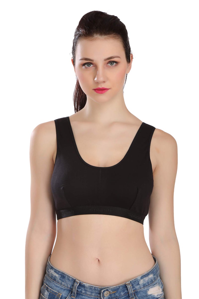 Splash Cotton Rich Sports Bra for Women - 115 - Image 5