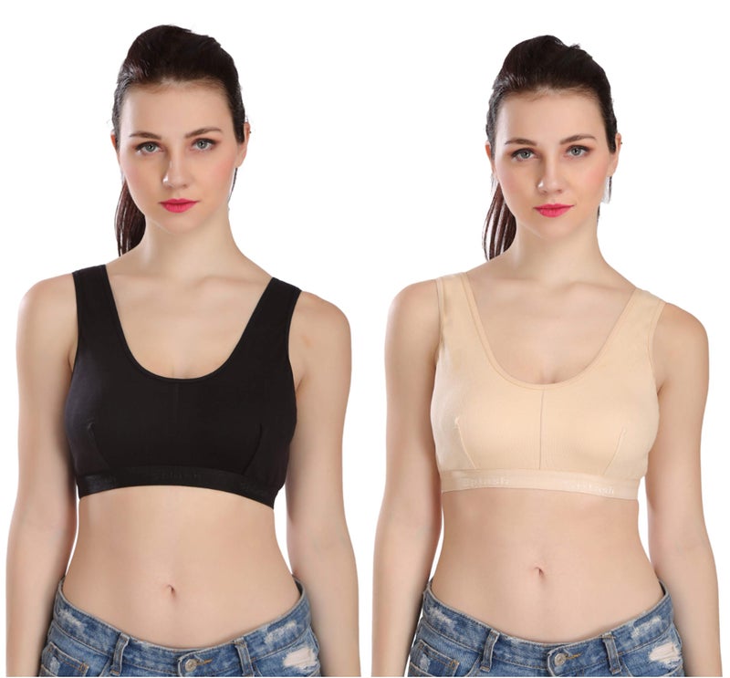 Splash Cotton Rich Sports Bra for Women - 115 - Image 1