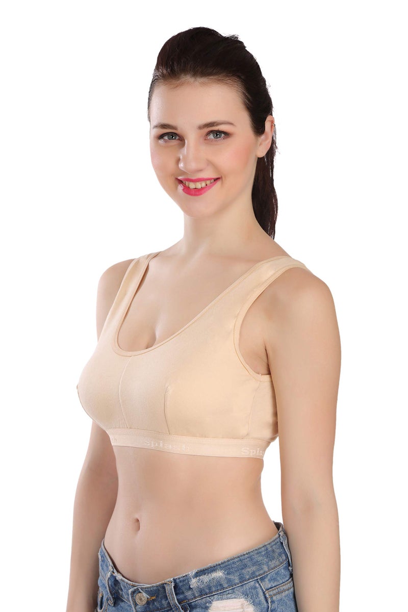 Splash Cotton Rich Sports Bra for Women - 115 - Image 3