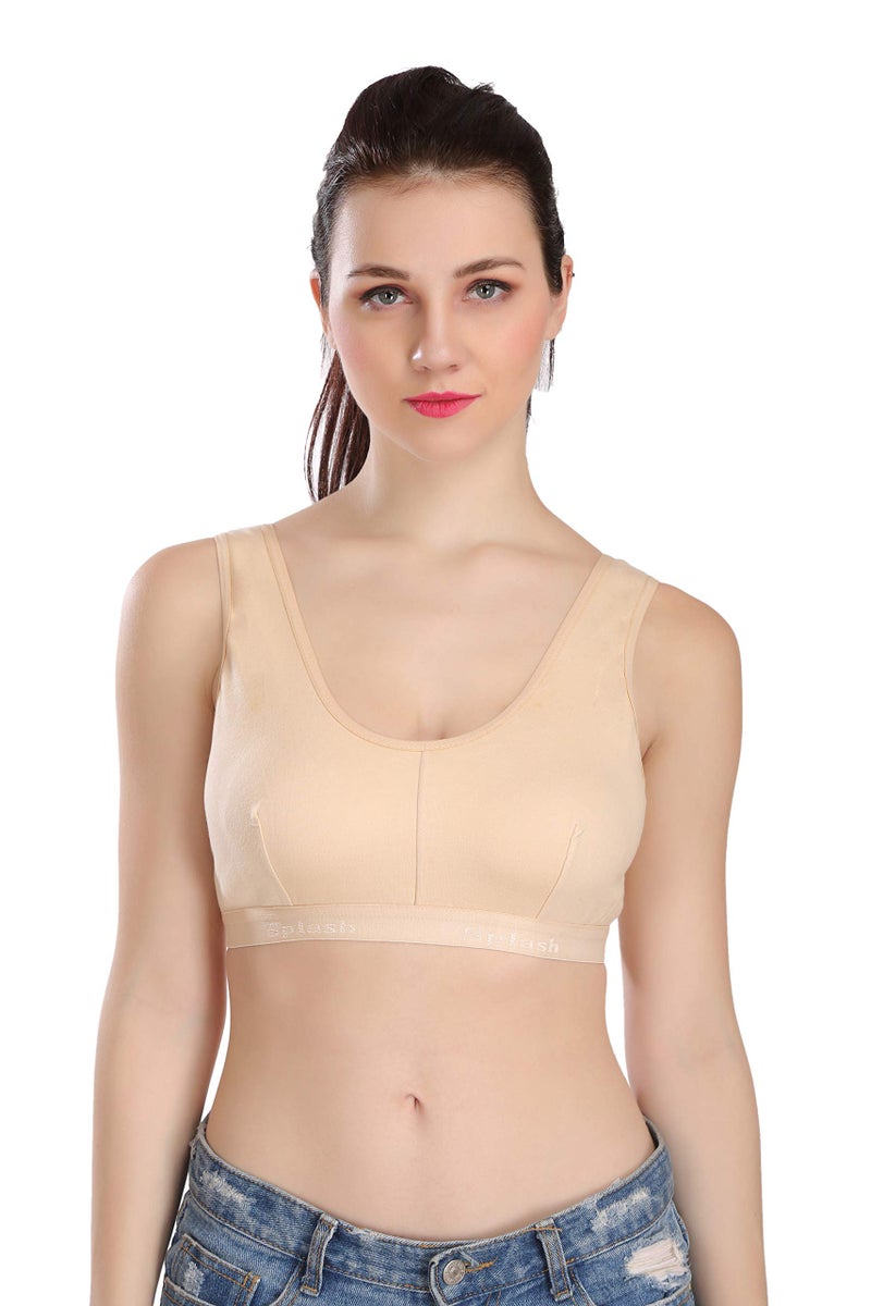 Splash Cotton Rich Sports Bra for Women - 115 - Image 4