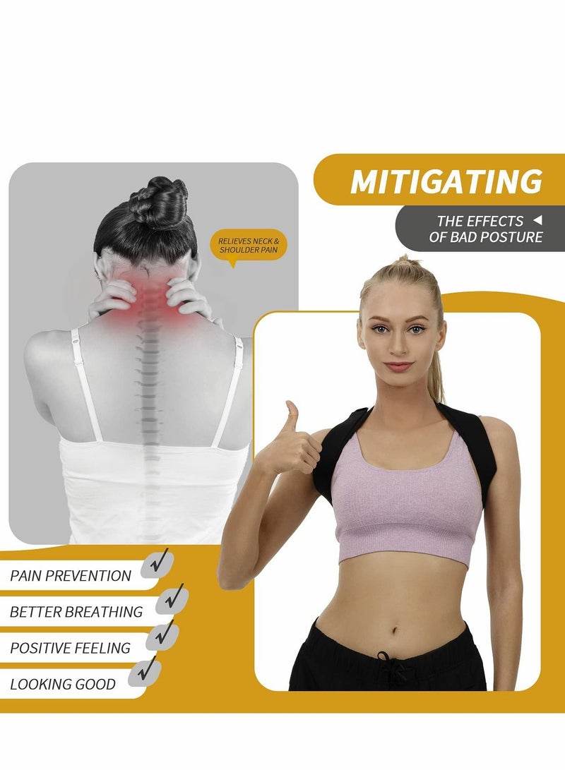 Excefore Posture Corrector for Women and Men, Adjustable Upper Back Brace, Breathable Support Straightener, Providing Pain Relief from Lumbar, Neck, Shoulder, Clavicle, Back(universal Size) - Image 4