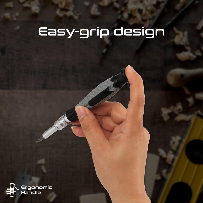 Promate Screwdriver Set with 120 CRV Steel Bits Foldable Cylindrical Case and Durable Construction ProTools126M - Image 2