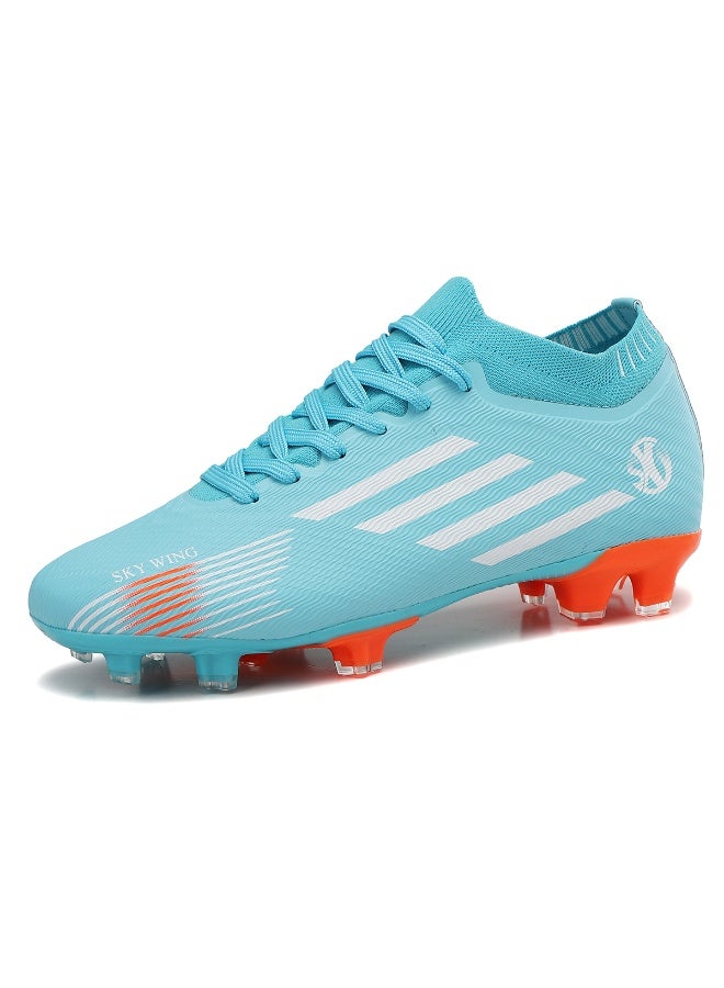 SKY WING Men and Women Soccer Shoes Cleats Professional High Top Breathable Training Football Shoes Unisex Indoor Outdoor Sneakers - Image 1