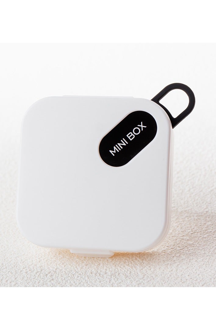 Simple mini portable compartment storage box for pills, candies, health products, sponge earplugs, small accessories, travel storage box - Image 1