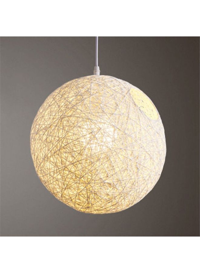 NIBEMINENT Ball Pendant Light Lamp White 16x16x16cm