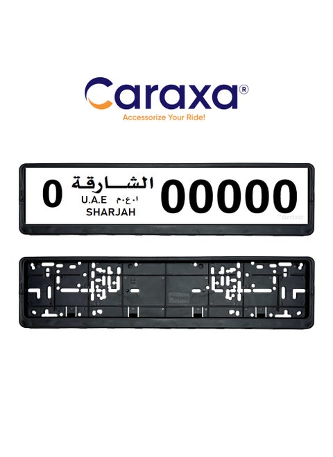 Car Number Plate Holder License Plate Cover Frames 1Set Pair Sharjah Standard Size 53Cm Number Plate
