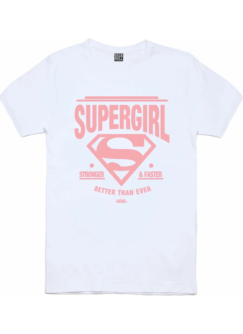 Rock&Roll Superabla White Short Sleeve Women's T-Shirt