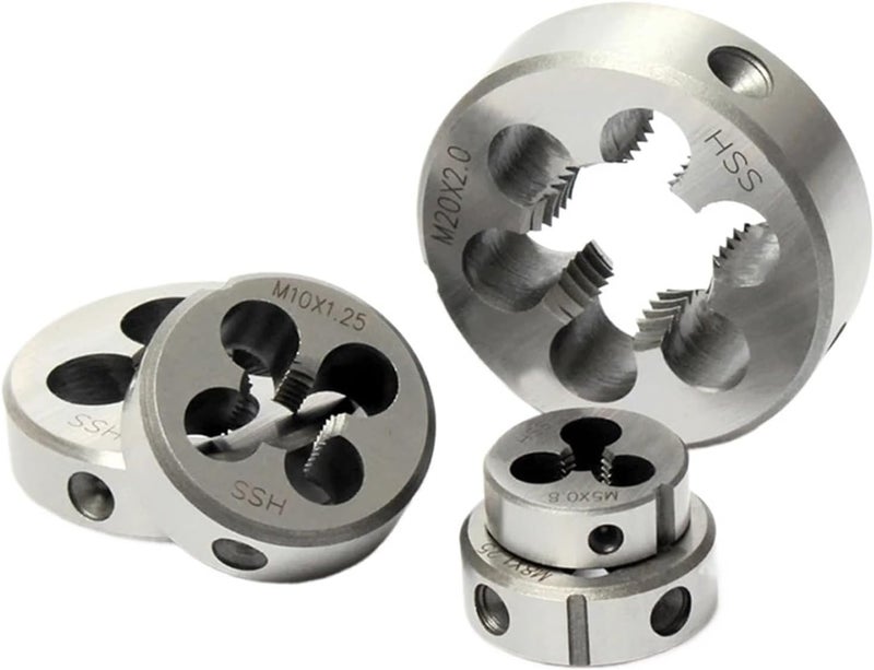 Threading Taps, Thread die, HSS Metric Round Dies Cutting Tool Right Hand Alloy Steel M1 M2 .5 M3 M4 M5 M6 M7 M8 M9 M10 M11 M12 M13(M2x0.4) - Image 4