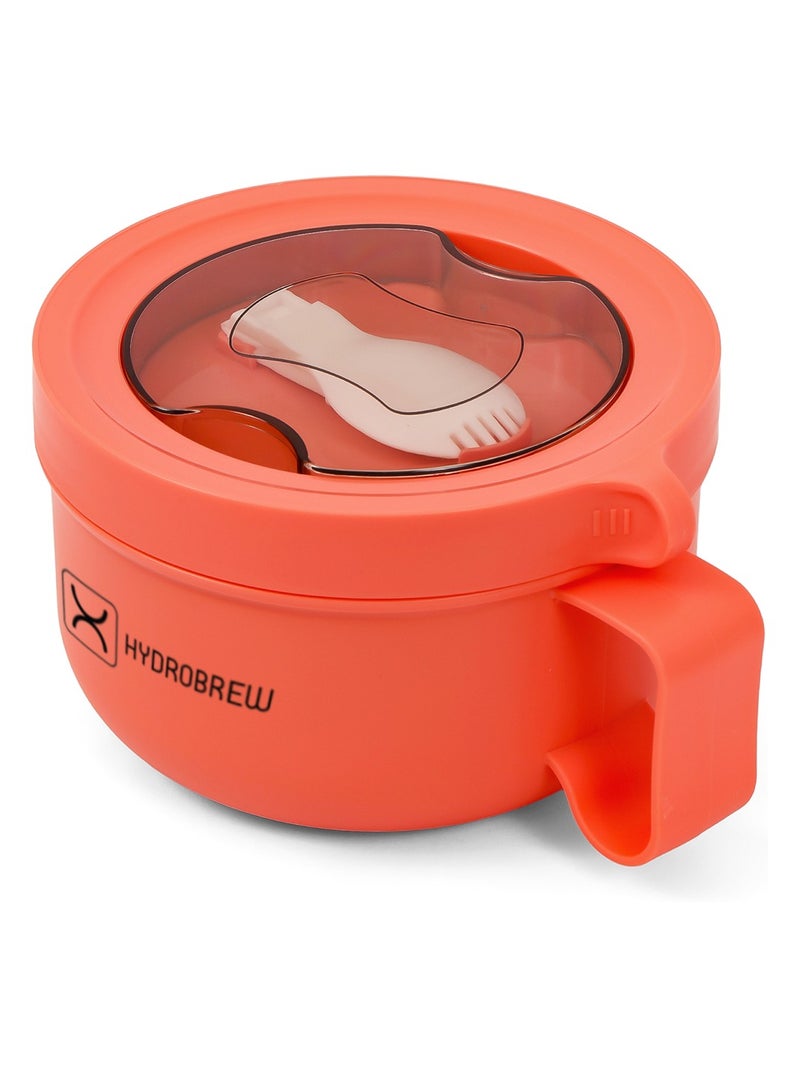 HYDROBREW صندوق غداء هيدروبرو مع ملعقة قابلة للطي - وردي - Image 2
