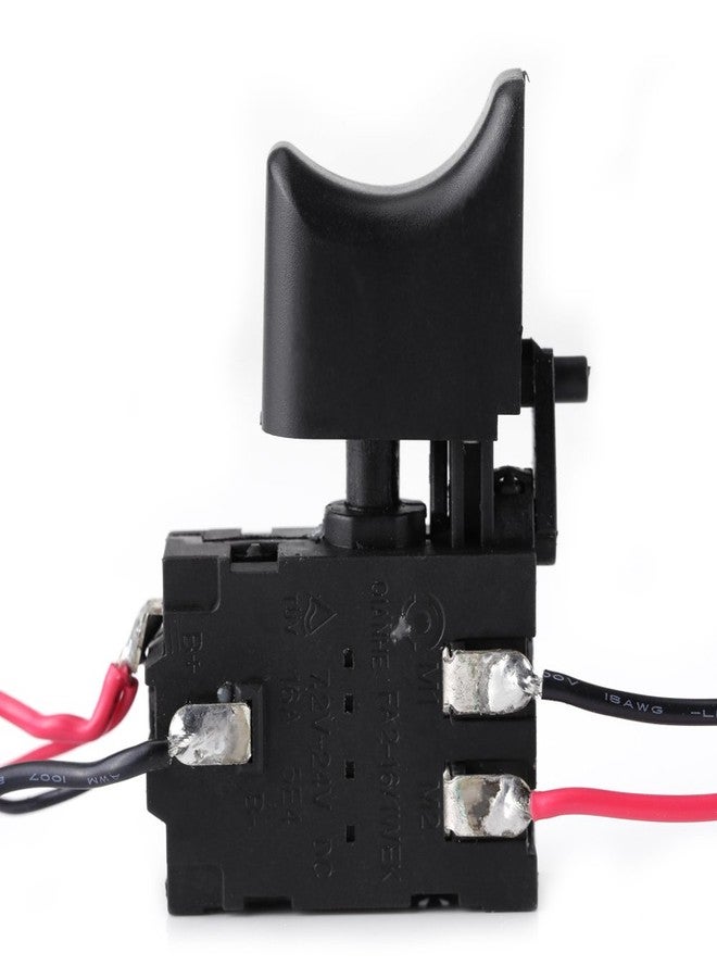 Walfront 7.2-24V Cordless Drill Speed Control Switch Reverse Cordless Drill Trigger Switch with Small Light - Image 3