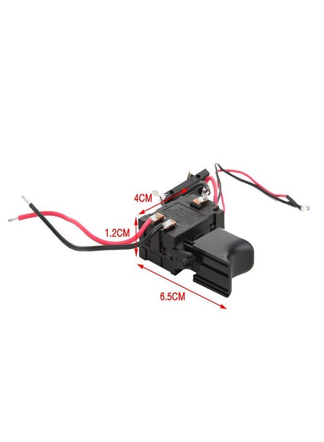 Walfront 7.2-24V Cordless Drill Speed Control Switch Reverse Cordless Drill Trigger Switch with Small Light - Image 2