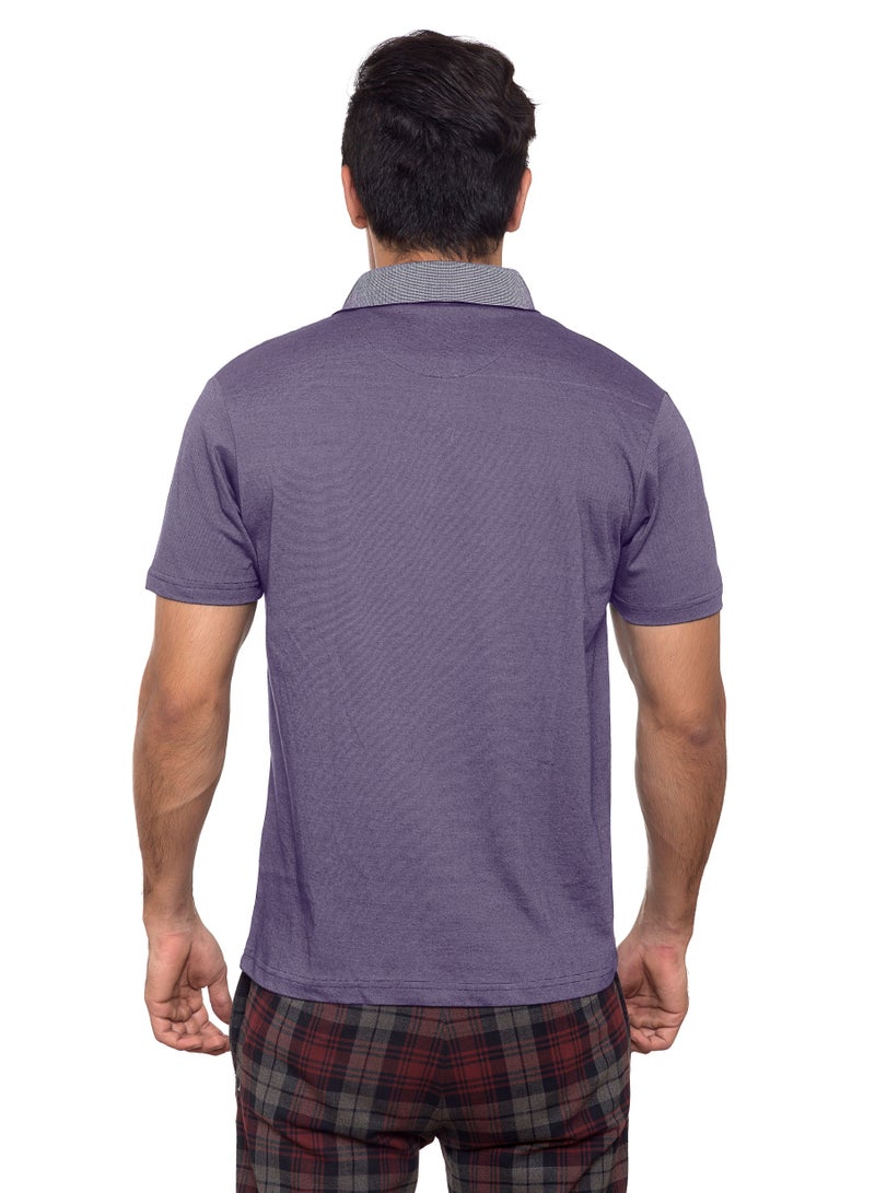 SANTHOME Premium 2-Tone Men's Polo T-Shirt  - Image 3