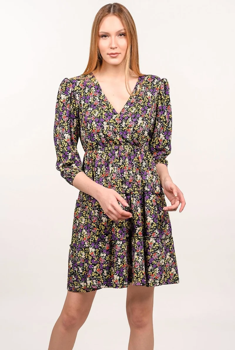 Alexander Gardi Floral Print Mini Dress