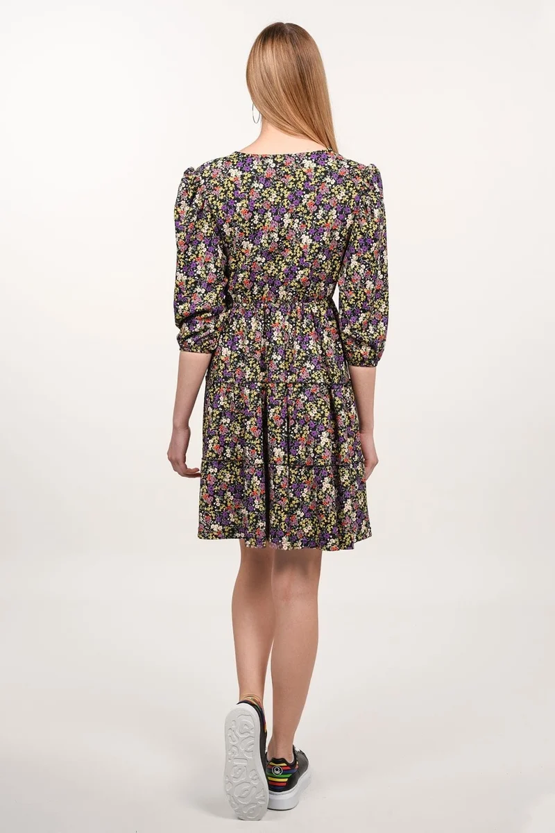 Alexander Gardi Floral Print Mini Dress