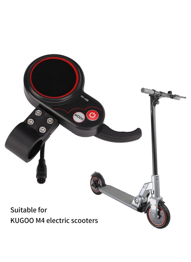 Excefore - Electric Scooter Display Panel, 48V TF‑100 Display 6 Pin Communication Instrument, Electric Control Board Compatible with KUGOO M4 Electric Scooter Controller - Image 1