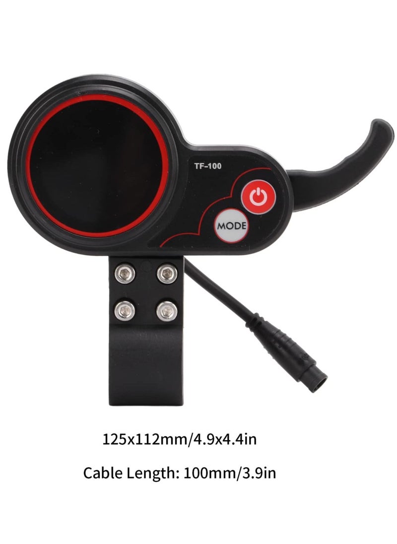 Excefore - Electric Scooter Display Panel, 48V TF‑100 Display 6 Pin Communication Instrument, Electric Control Board Compatible with KUGOO M4 Electric Scooter Controller - Image 1