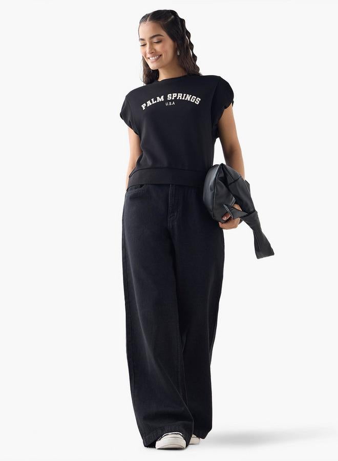 تواكستريمز تيشيرت بطباعة حروف - Image 2