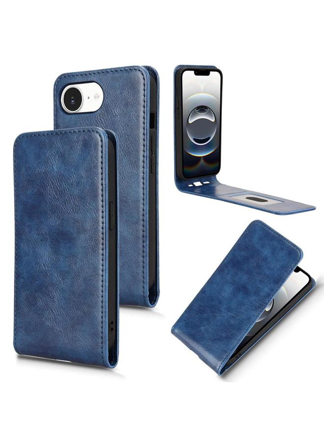 S-TOP Case For iPhone 16e Magnetic Vertical Flip Leather Phone Case - Image 1