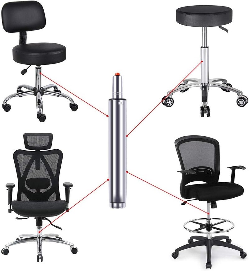 Antlu 14 to 22 8 Stroke Adjustable Gas Lift Cylinder for Office Chair Stool Replacement Tall Hydraulic Pneumatic Cylinder Shock Piston for More Scenes Universal Size Heavy Duty 400 lbs - Image 3