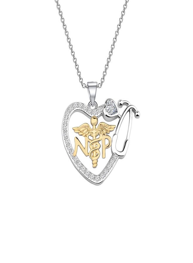 BNQL Nurse Practitioner Gifts NP necklace Nurse Practitioner Graduation Gift NP jewelry Nurse Practitioner Jewelry Nurse necklace (necklace) - Image 1