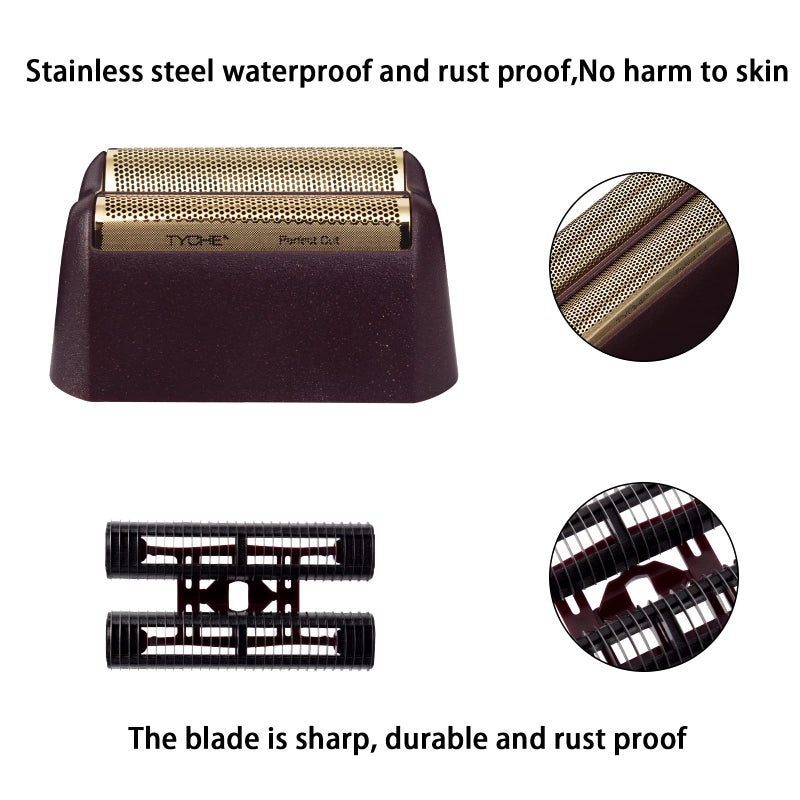 DODAER Professional 5 Star Series Finale Shaver Replacement Foil and Cutter Bar Assembly Compatible with wahl Shaver Foil 7031-100, 7043-100 Super Close Shaving Replacement Heads (red) - Image 5
