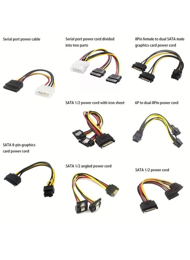 8Pin Female To Dual SATA Graphics Card Power Cable Adapter - Image 2
