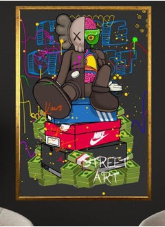 Generic KAWS Hype Art Canvas Wall Art, Urban Street Art, Graffiti Style, Modern Home Decor  - Image 1