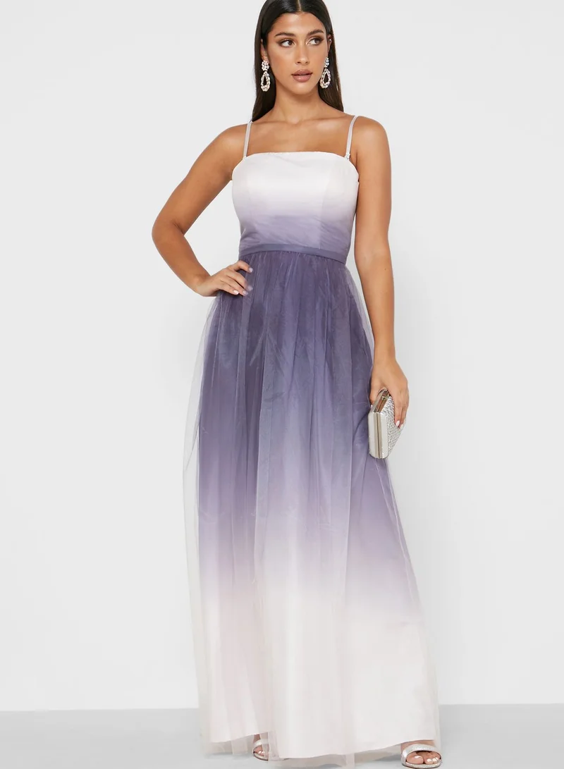 Chi-Chi London Louise Pleated Tie Die Dress