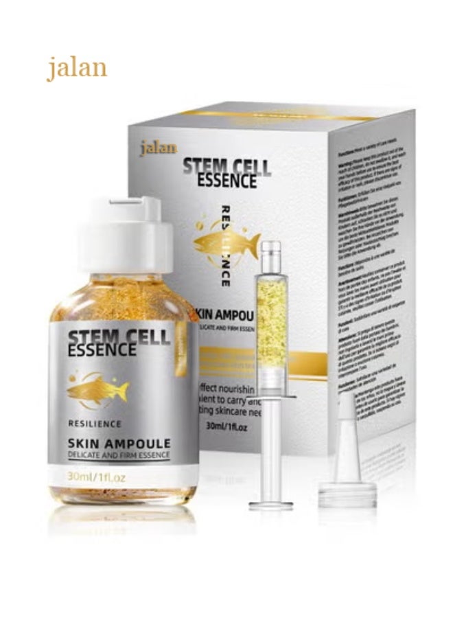 jalan Salmon DNA Gold Foil Salmon Facial Essence Ampoule - Anti-wrinkle, Fades Acne Scars, Improves Skin Texture, Evens Skin Tone - Image 1