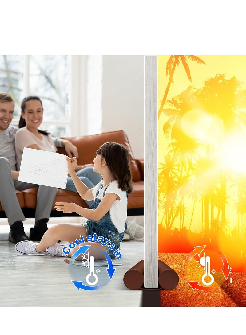 Adhesive Door Bottom Seal Strip,Thickened Silicone Weather Stripping for, Wind,Insect Proof, Energy Saving, Adjustable Under-Door Gap Cover for Home,Door Bottom Seal Door Sound Insulation Seal Gap Strip Door Seam Windshield And Warm Sticker Door Seam Insulation Dustproof  - Image 2