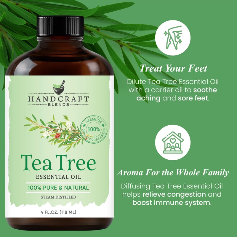 Handcraft Blends Tea Tree Essential Oil - Huge 4 Fl Oz - 100% Pure and Natural - Premium Grade Essential Oil for Diffuser and Aromatherapy - Image 5
