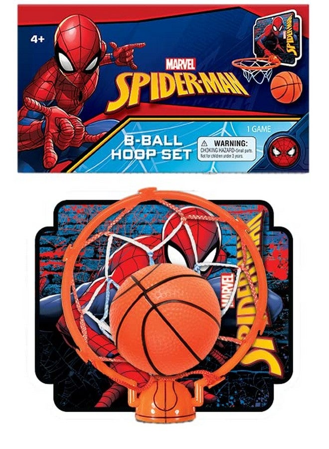 Ja-Ru JA-RU Marvel Spiderman Mini Basketball Hoop (1 Unit) Self Adhesive Wall & Door Mount. Office or Bedroom Basketball Hoop with Ball for Kids. Indoor & Outdoor Sports Game. Spid-6822-1s - Image 4