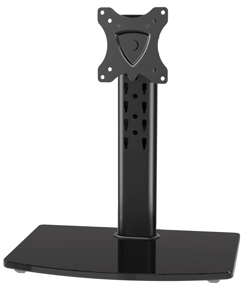 MOUNT PRO Single Monitor Stand Fits Max 32 inch Screen, Free-Standing Computer Desk Stand, Display Mount with Height Adjustable, Swivel, Tilt, Rotation, VESA Monitor Stand 100x100 - Image 1