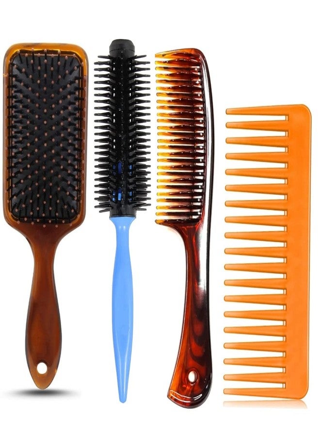 Maple Hair Stylists Professional Styling Comb Set Variety Pack Great for All Hair Types & Styles Paddle Hair Brush For Women/Men, Dressing Comb for women (COMBO PACK OF 4 (NEW)) - Image 2