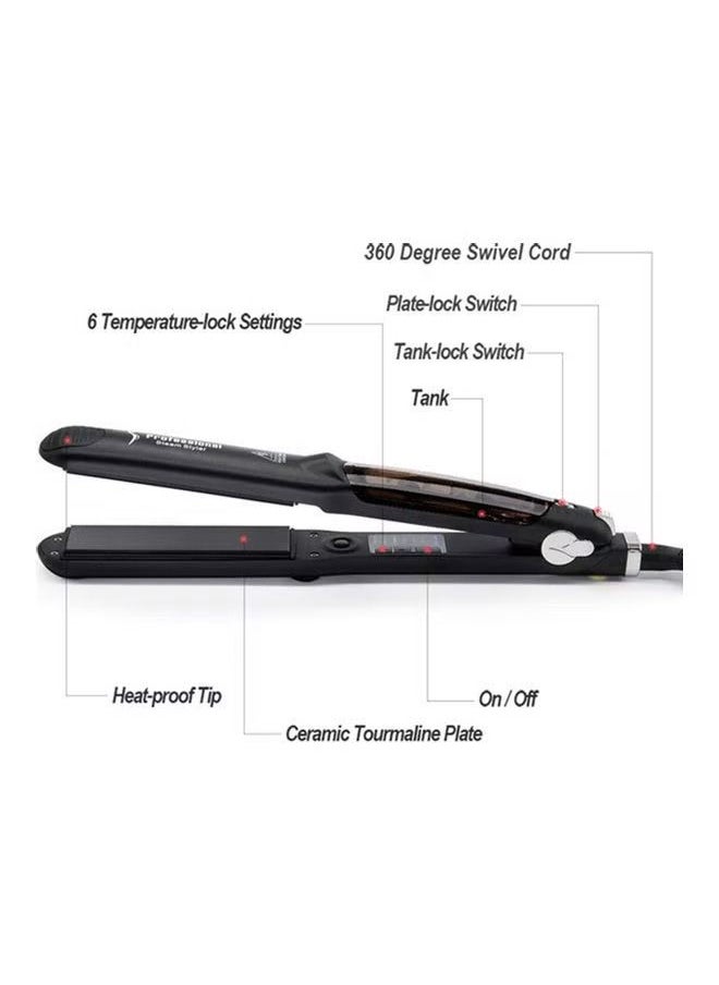 Generic - 450f Professional Multi-function Ceramic Spray Steam Hair Straightener Black 36.0x13.5x6cm - Image 1