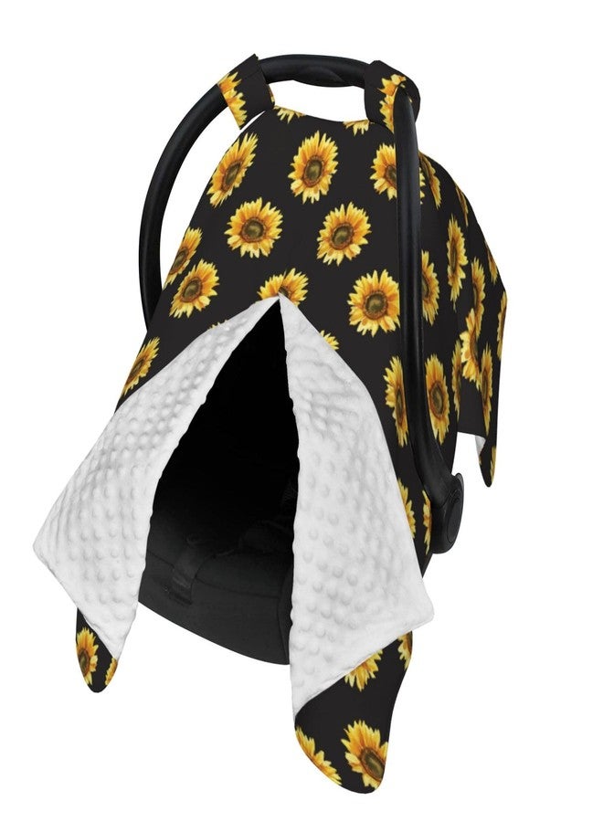 Mcewoel Sunflower Baby Car Seat Cover for Baby, Nursing Cover for Mom, Sunflower Baby Items Stuff - Image 1