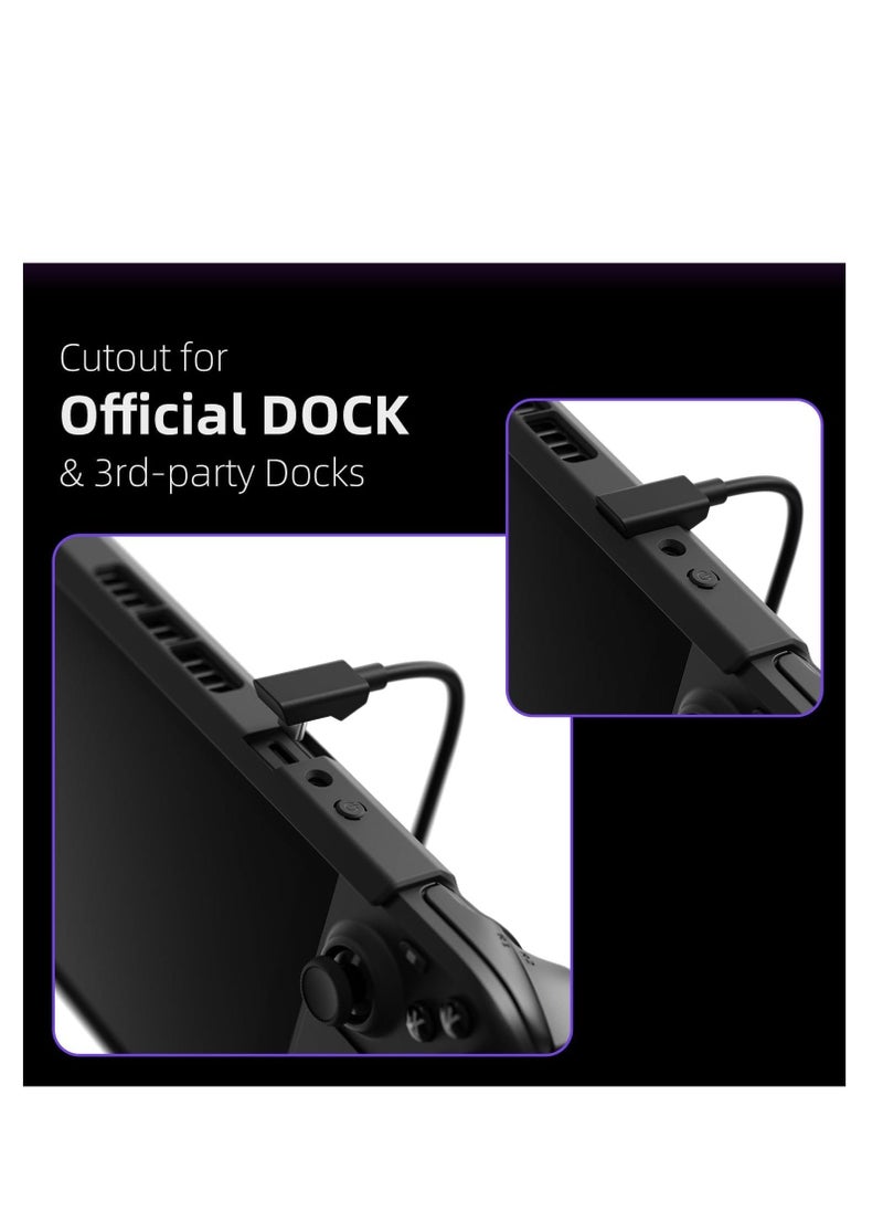 GripCase SD for Steam Deck, Shockproof, A Soft Protective Case with Textured Grips Full Protection and Stand, Shock-Absorption Non-Slip and Anti-Scratch Cover Design - Coyote Gray - Image 5