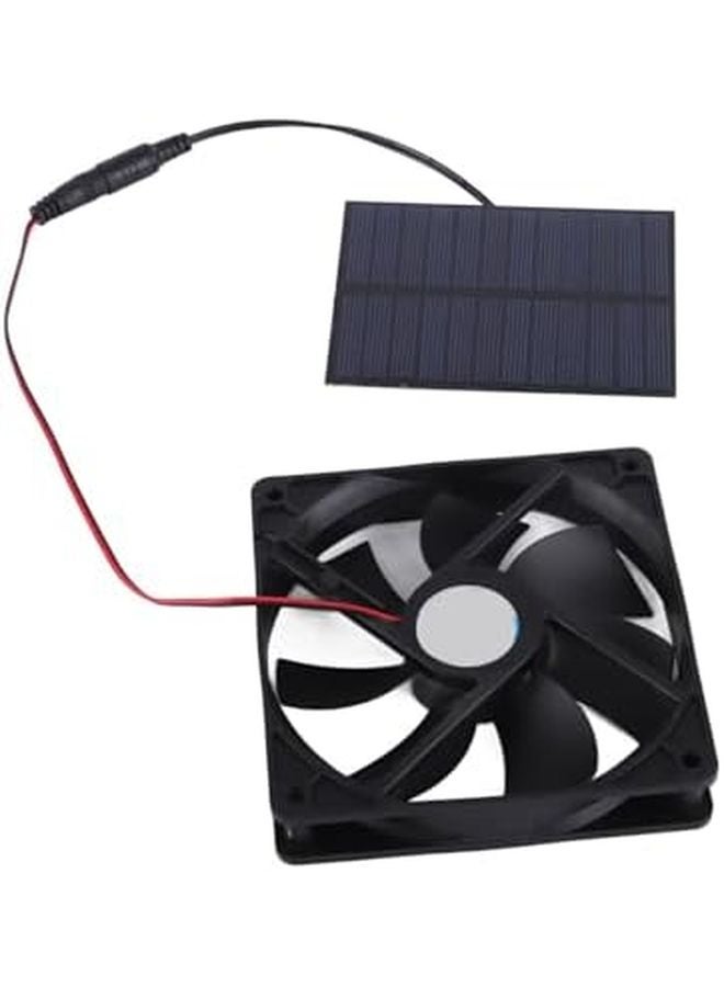 Solar Powered Exhaust Fan Kit 3W Automatic Speed Control for Chicken Coop Greenhouse Shed Ventilation - Image 5