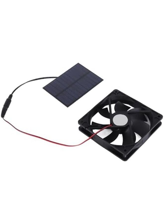 Solar Powered Exhaust Fan Kit 3W Automatic Speed Control for Chicken Coop Greenhouse Shed Ventilation - Image 3