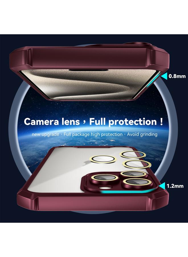 S-TOP Case For iPhone 13 Pro Shockproof Acrylic Phone Case with Lens Glass Film - Image 5