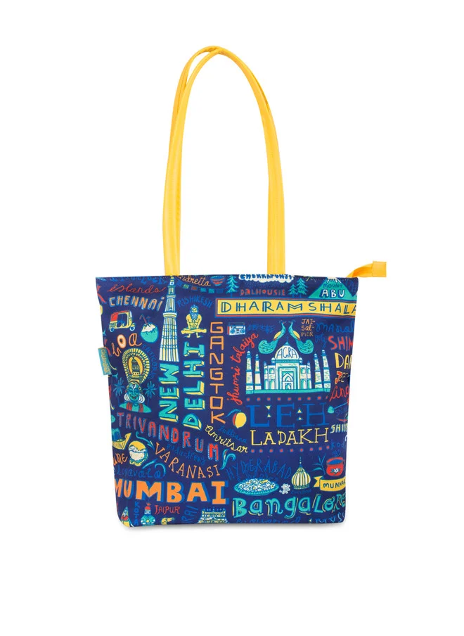 Teal By Chumbak Travel Diaries Tote Bag