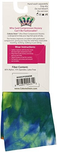 Celeste Stein Therapeutic Compression Socks, Dye, 15-20 mmhg, 1-Pair - Image 2