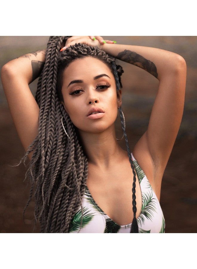كالوري مشبك شعر بانجس، 4 قطع من وصلات الشعر المضفرة، وصلات شعر مضفرة بمشبك، ضفائر، قطعة شعر مضفرة للنساء، ملابس يومية للمهرجانات، باروكات مضفرة - Image 2