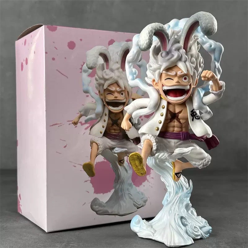 One Piece Luffy Rabbit Nika Running Bunny Ears Anime Figure - Image 2