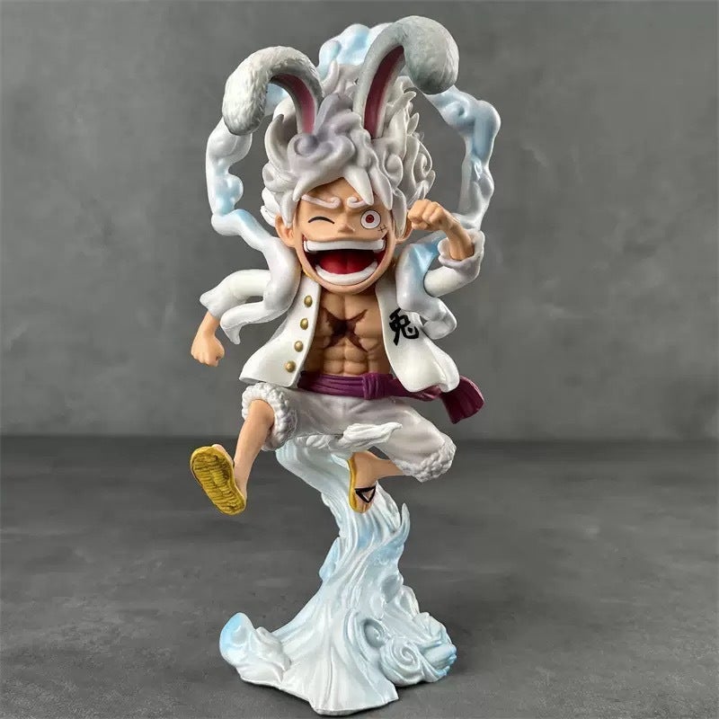 One Piece Luffy Rabbit Nika Running Bunny Ears Anime Figure - Image 3