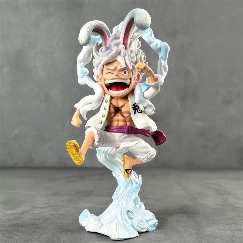 One Piece Luffy Rabbit Nika Running Bunny Ears Anime Figure - Image 5