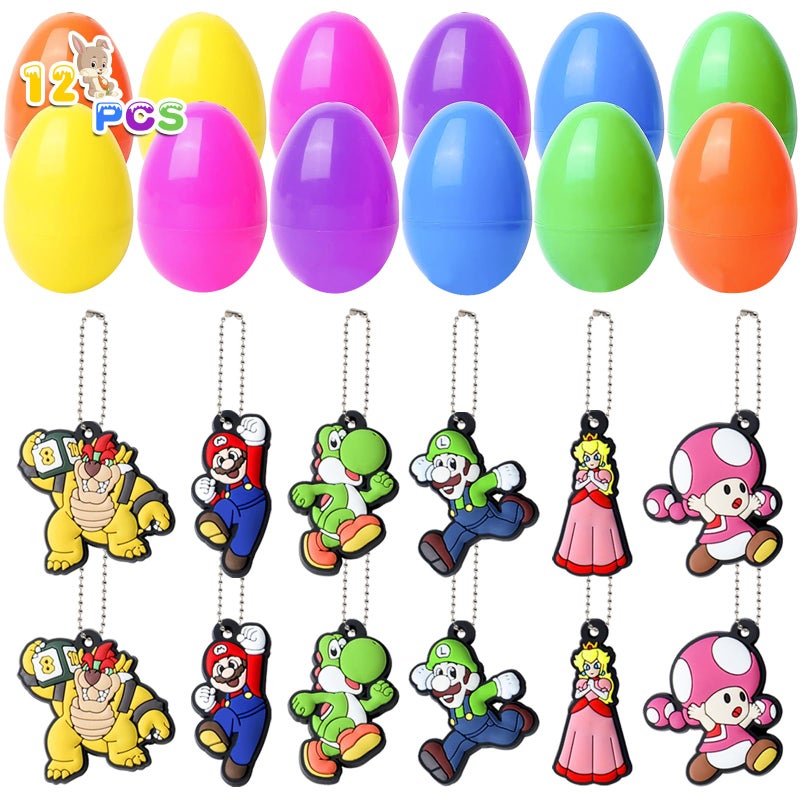 Blithely 12 Pack Easter Basket Stuffers for Kids, Easter Basket Stuffers, Easter Fillers Gifts with Keychain for Girls Boys Party Favors and Classroom Prizes - Image 1